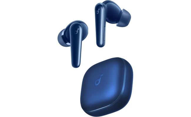 Anker soundcore Liberty 5, Noise-Cancelling Wireless Earbuds, 2x Stronger Voice Reduction, Real-Time Adaptive Noise Cancellation, Fast Charging, Dolby Audio, 6-Mic AI Clear Calls, Long Battery Life - Blue